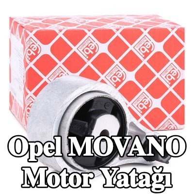 FEBI BILSTEIN Motor yatağı, arka, Elastomer — Opel Movano