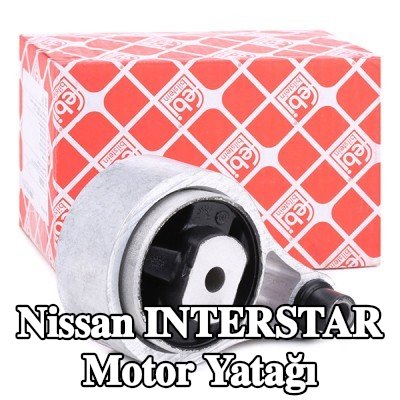 FEBI BILSTEIN Motor yatağı, arka, Elastomer — Nissan Interstar