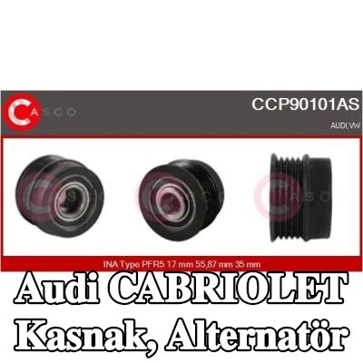 CASCO Kasnak, alternatör — Audi Cabriolet