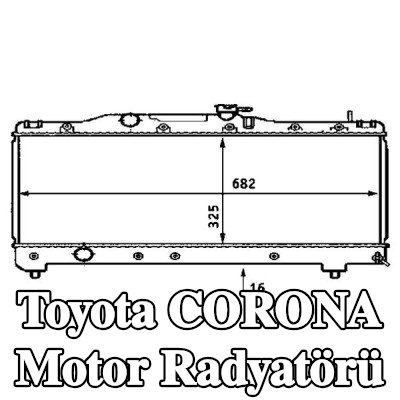 MAHLE Motor radyatörü — Toyota Corona