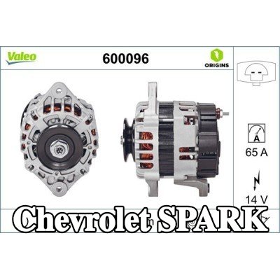 VALEO مولد كهربائي قطعة أصلية جديدة, 65A — 2002 Chevrolet Spark