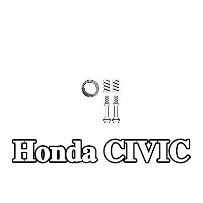 HJS مجموعة حشيات، نظام العادم — 1990 Honda Civic