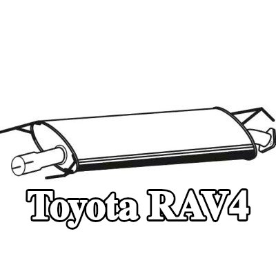VEGAZ كاتم الصوت الأوسط — 2016 Toyota Rav4