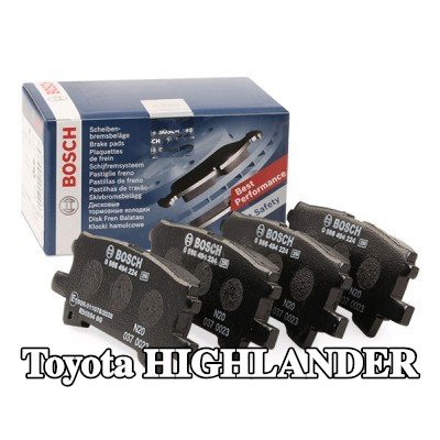BOSCH مجموعة وسادات الفرامل 15, 3mm — 2000 Toyota Highlander