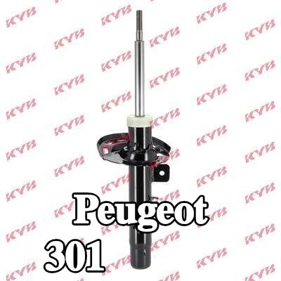 KYB ممتص الصدمات Excel-G, المحور الأمامي الأيمن, ضغط الغاز, دعامة نظام التعليق — Peugeot 301