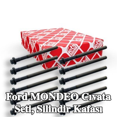 FEBI BILSTEIN Cıvata Kiti, silindir kafası 170mm — 2012 Ford Mondeo