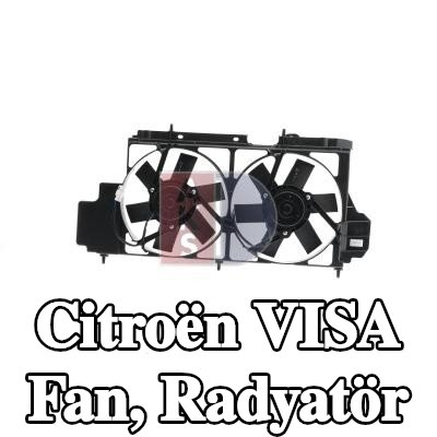 AKS DASIS Fan, radyatör — Citroën Visa