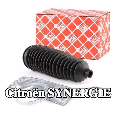 FEBI BILSTEIN طقم غطاء حامل التوجيه المحور الأمامي الأيسر, المحور الأمامي الأيمن, مع شحم, مع مشابك — Citroën Synergie