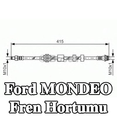 BOSCH Fren hortumu 392mm — 2012 Ford Mondeo