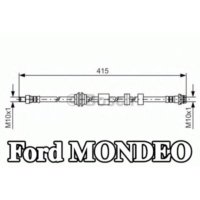 BOSCH خرطوم الفرامل 392mm — 2012 Ford Mondeo