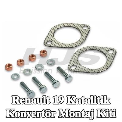 HJS Katalitik konvertör montaj kiti — Renault 19