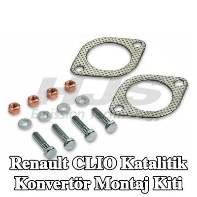 HJS Katalitik konvertör montaj kiti — 1990 Renault Clio