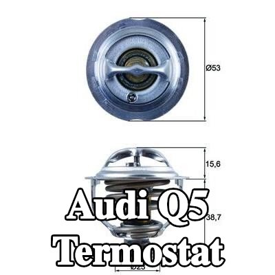 MAHLE Termostat 95°C, 53mm, 23mm, contalı/sızdırmaz — 2011 Audi Q5