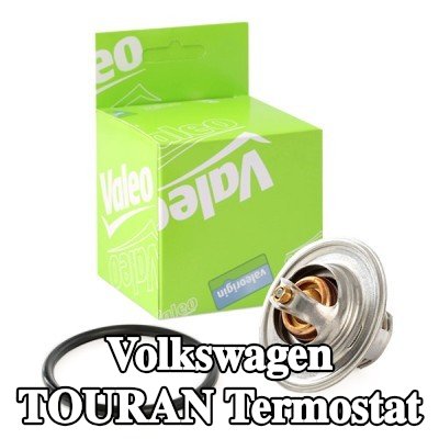 VALEO Termostat 87°C, conta/sızdırmazlık elemanları ile — 2003 Volkswagen Touran