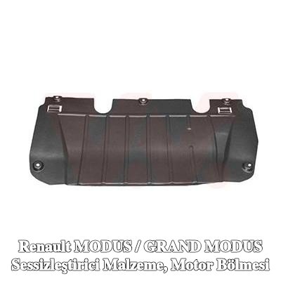 VAN WEZEL Sessizleştirici Malzeme, motor bölmesi Alt — Renault Modus / Grand Modus