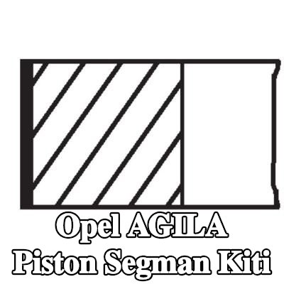 MAHLE Piston Segman Kiti — 2002 Opel Agila