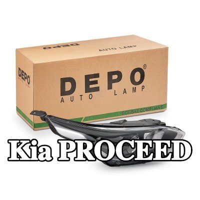 JOHNS المصباح الأيمن, H7/H7, مع محرك لتسوية المصابيح الأمامية — Kia Proceed