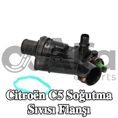 Alfa e-Parts Sensör ile birlikte soğutma suyu flanşı, termostatlı — Citroën C5