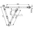 BOSCH Fren hortumu 244, 5mm — Nissan Primera (1)
