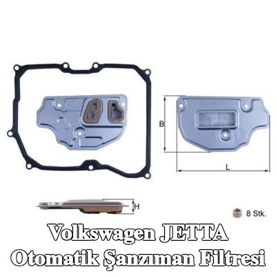 MAHLE Conta/sızdırmazlık elemanlı otomatik şanzıman filtresi — Volkswagen Jetta