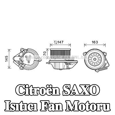 PRASCO Isıtıcı fan motoru — Citroën Saxo