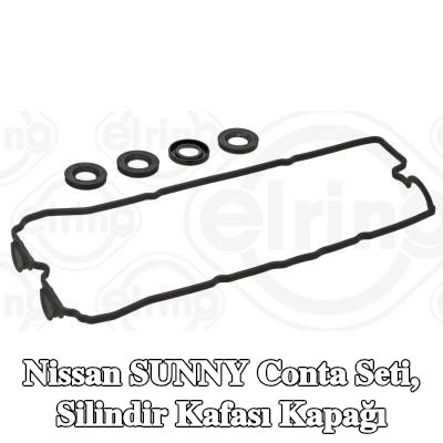 ELRING Conta seti, silindir kafası kapağı — Nissan Sunny