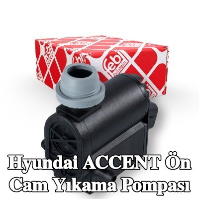 FEBI BILSTEIN Ön cam yıkama pompası 12V, conta halkası ile — 2005 Hyundai Accent