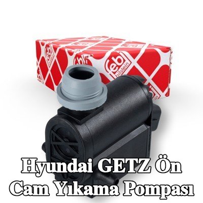 FEBI BILSTEIN Ön cam yıkama pompası 12V, conta halkası ile — Hyundai Getz