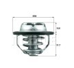 MAHLE Termostat 82°C, 58mm, contalı/sızdırmaz — Opel Gt (1)