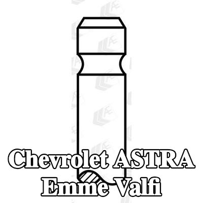 AE Emme valfi Krom kaplı valf gövdesi, Sertleştirilmiş valf sapı ucu — 1998 Chevrolet Astra