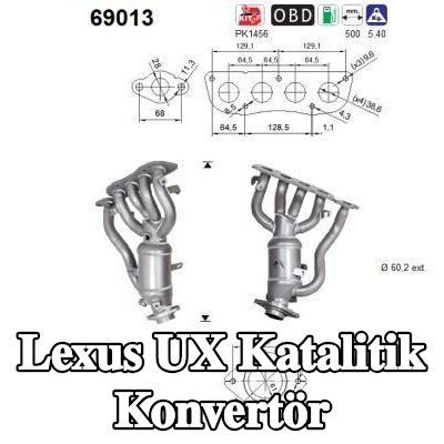 AS Katalitik konvertör — Lexus Ux