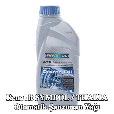 RAVENOL Otomatik şanzıman yağı ATF, Dexron D II — 2012 Renault Symbol / Thalia