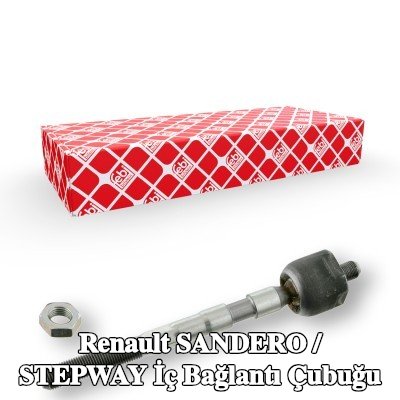 FEBI BILSTEIN İç bağlantı çubuğu OE Turbo YENİ, Sol Ön Aks, Ön Aks Sağ, 194mm, karşı somunlu — Renault Sandero / Stepway