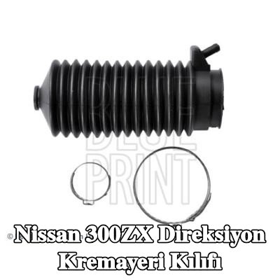 BLUE PRINT Direksiyon kremayeri kılıfı Ön Aks Sol, kelepçeli — Nissan 300zx