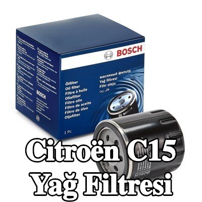 BOSCH Tek çek valflı yağ filtresi — Citroën C15