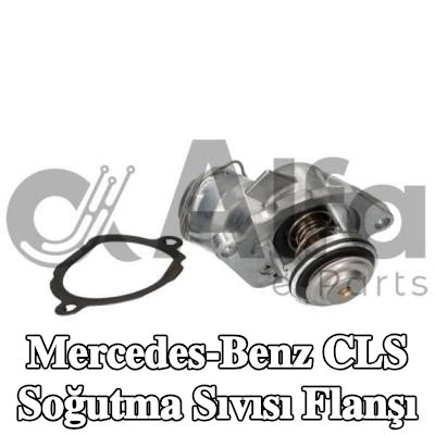 Alfa e-Parts Conta/sızdırmazlık elemanlı soğutma suyu flanşı, termostatlı — 2004 Mercedes-Benz Cls