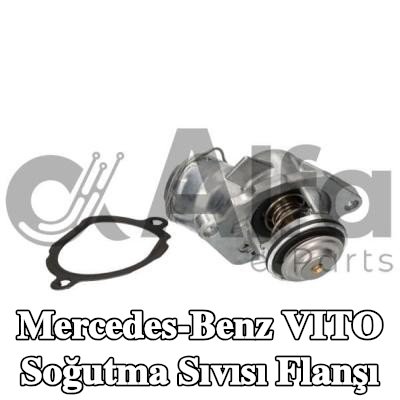 Alfa e-Parts Conta/sızdırmazlık elemanlı soğutma suyu flanşı, termostatlı — 2008 Mercedes-Benz Vito