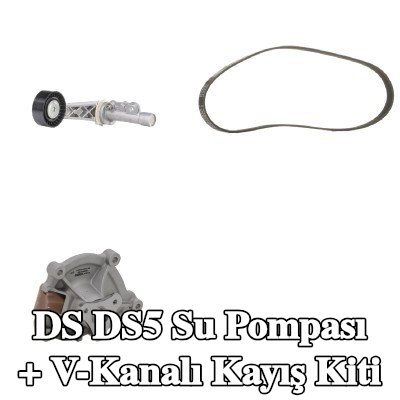 RIDEX PLUS Su Pompası + V-Kanalı Kayış Kiti — DS Ds5
