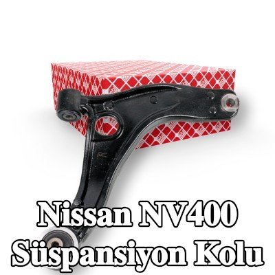FEBI BILSTEIN Süspansiyon kolu Ön Aks Sağ, Alt, Çelik, rotil olmadan, lastik yastıklı — Nissan Nv400