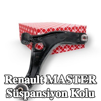 FEBI BILSTEIN Süspansiyon kolu Ön Aks Sağ, Alt, Çelik, rotil olmadan, lastik yastıklı — Renault Master