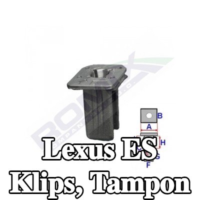 ROMIX Klips, tampon — Lexus Es