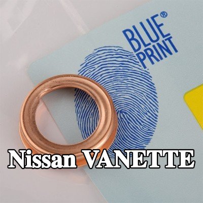 BLUE PRINT حشية سدادة حوض الزيت من النحاس, Inner Diameter: 12, 0mm — 1990 Nissan Vanette