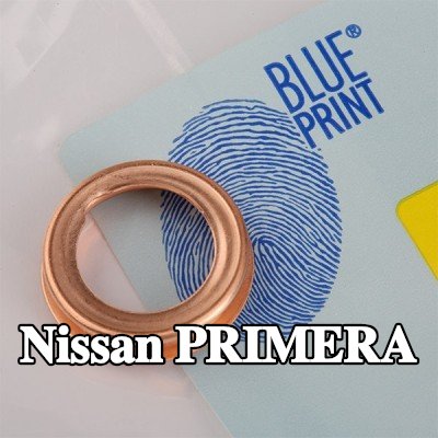 BLUE PRINT حشية سدادة حوض الزيت من النحاس, Inner Diameter: 12, 0mm — 2000 Nissan Primera