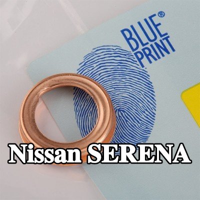 BLUE PRINT حشية سدادة حوض الزيت من النحاس, Inner Diameter: 12, 0mm — Nissan Serena