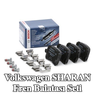 BOSCH Fren balatası seti 16, 7mm, gıcırtı önleyici plaka ile, cıvata/vida ile, aksesuarlarla, yaylı — Volkswagen Sharan