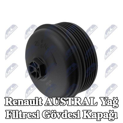 NTY Yağ filtresi muhafaza kapağı, filtresiz — Renault Austral