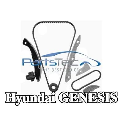 PartsTec طقم سلسلة التوقيت مع ترس العمود المرفقي — 2012 Hyundai Genesis