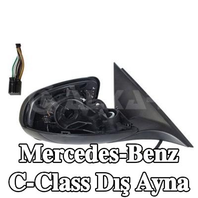 ALKAR Sağ yan ayna, Elektrikli, kapak olmadan — 2016 Mercedes-Benz C-Class