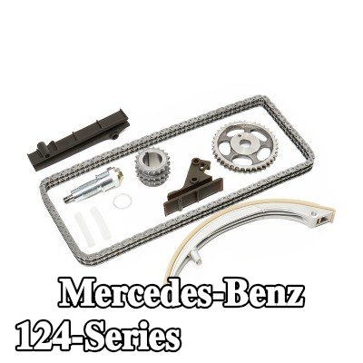FEBI BILSTEIN طقم سلسلة التوقيت مع شداد السلسلة, مع سكك انزلاقية — Mercedes-Benz 124-Series