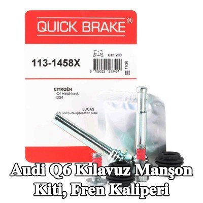 QUICK BRAKE Kılavuz manşon kiti, fren kaliperi — Audi Q6